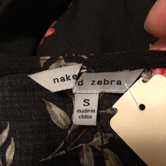 “Naked Zebra” blouse size Small - Picture 6 of 6